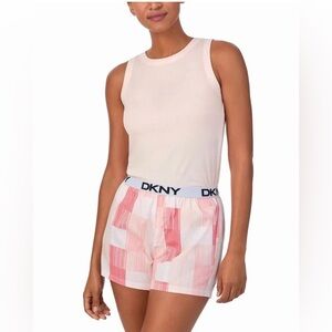 💲SALE💲DKNY Tank & Short Lounge Set — Blush Pink, Size L (NWT!) 💗